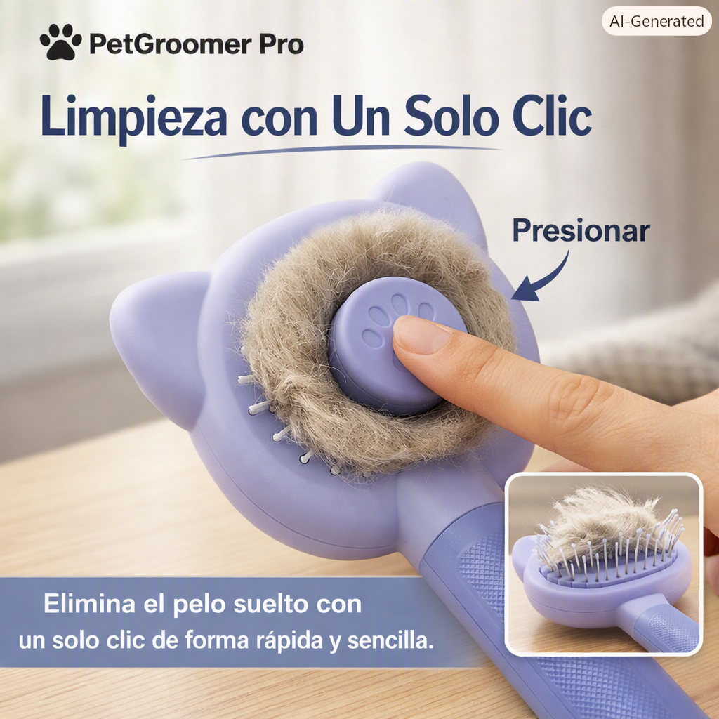 CEPILLO AUTOLIMPIABLE  PARA MASCOTAS