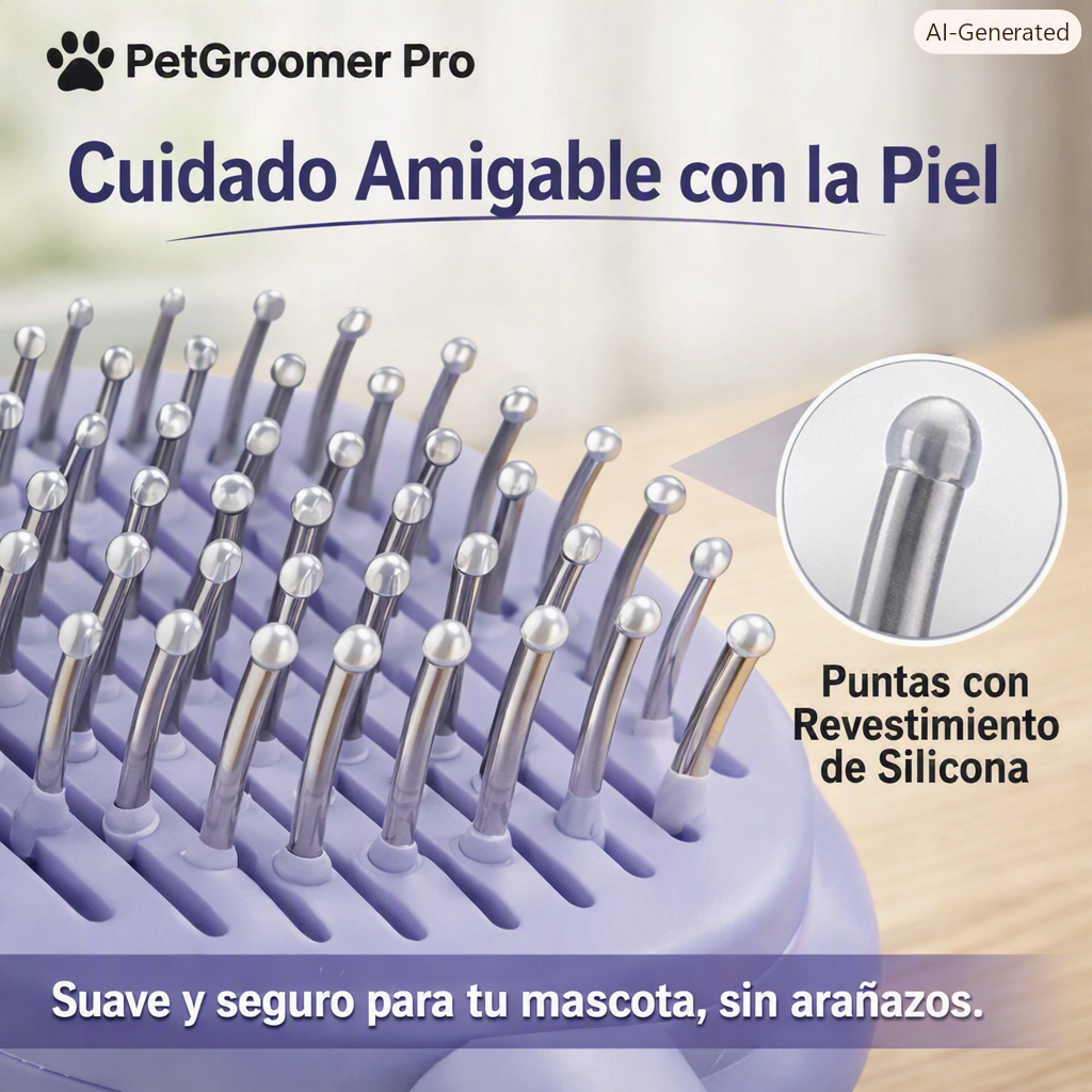 CEPILLO AUTOLIMPIABLE  PARA MASCOTAS