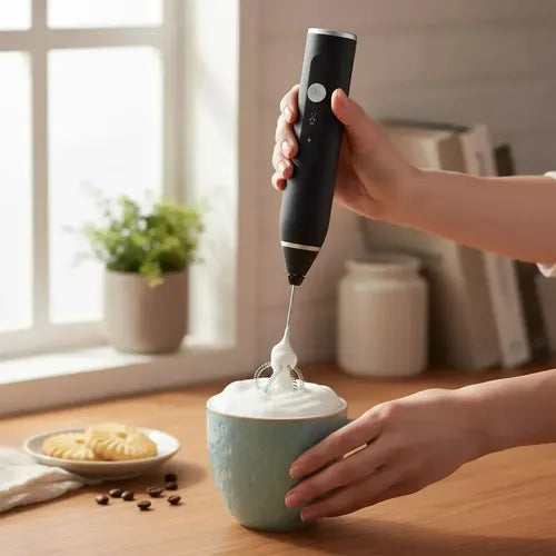 Espumador de Leche Eléctrico Recargable USB ( café cremoso en segundos🤤)