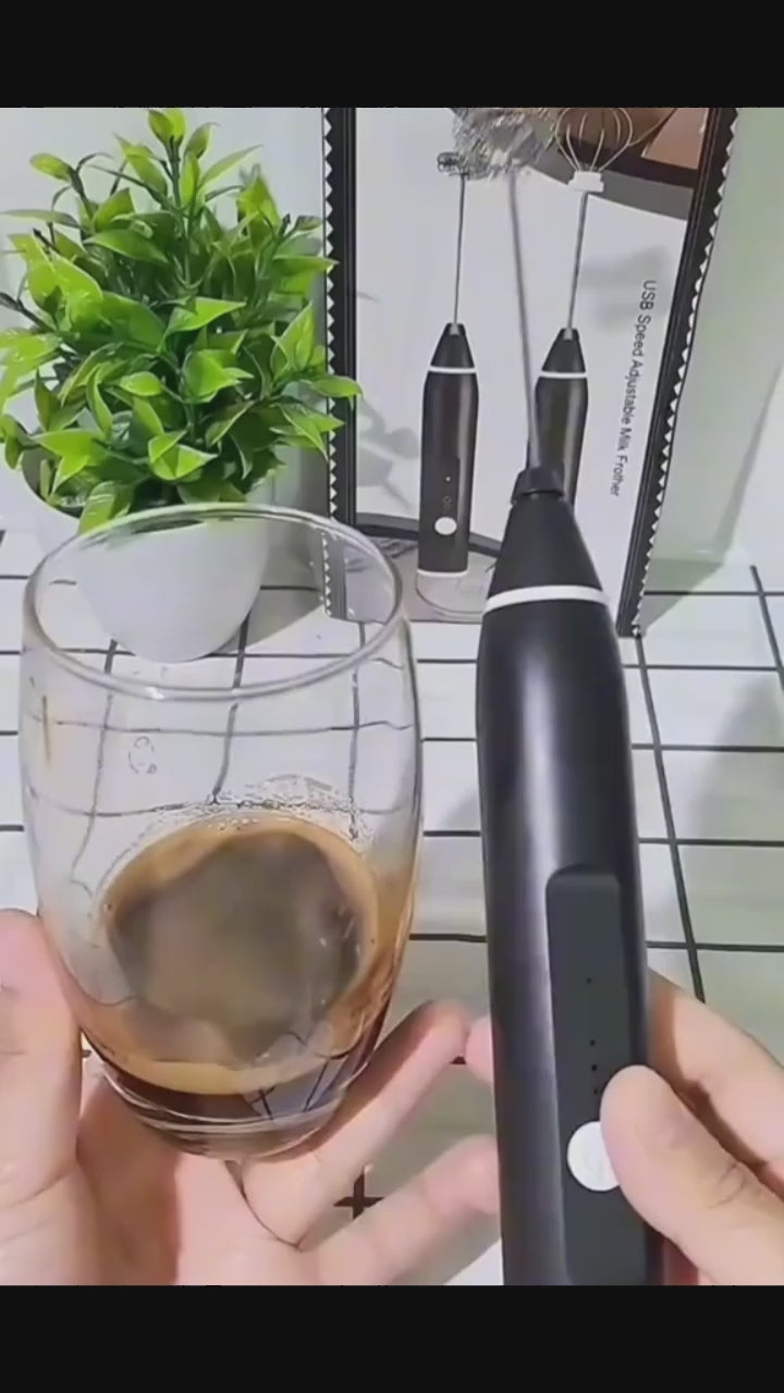 Espumador de Leche Eléctrico Recargable USB ( café cremoso en segundos🤤)